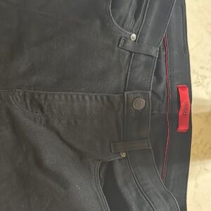 HUGO Black Jeans with Red Accents